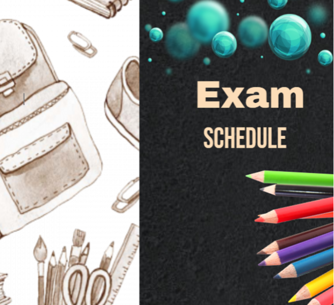 Exam Schedule