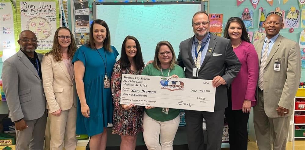  Stacy Branson, Teacher of the Year
