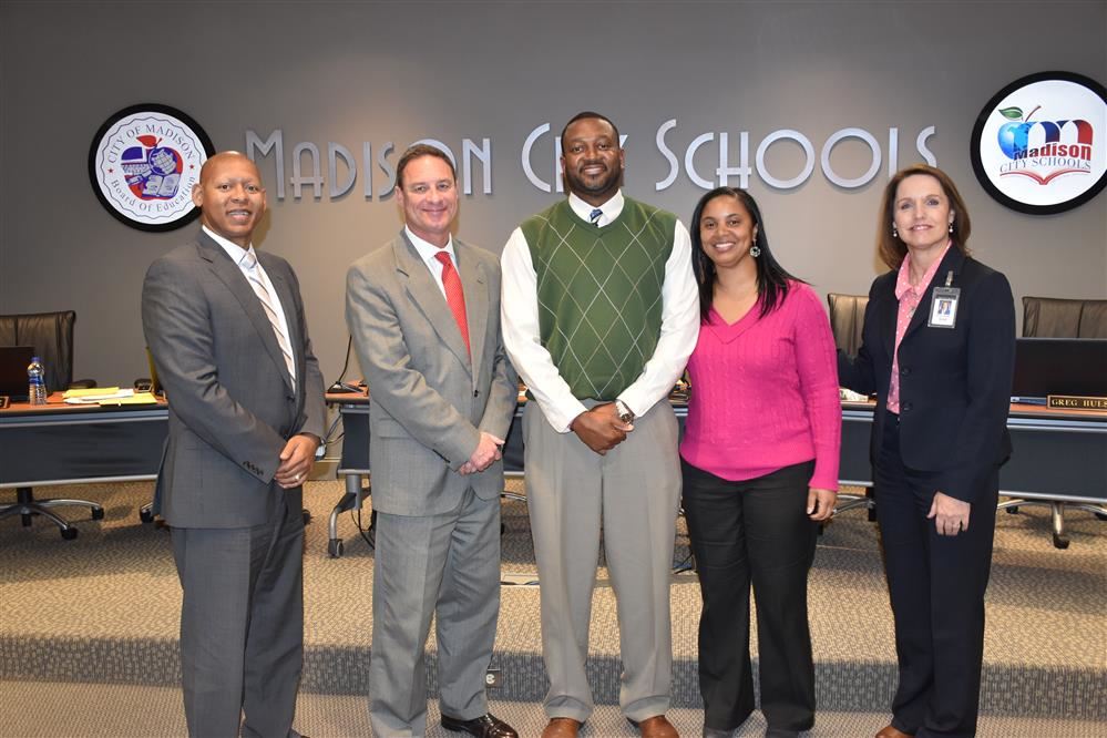 Andre Reynolds shown with Supt. Parker, Principal Sylvia Lambert Andre Reynolds shown with Supt. Parker, Principal Sylvia Lambert