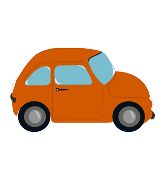 orange car 