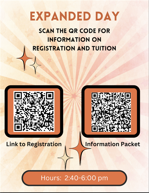  2024-25 Expanded Day Registration Information <br><br> 