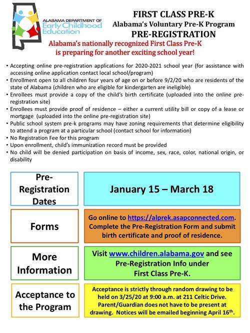 PreRegistration Flyer PreRegistration Flyer