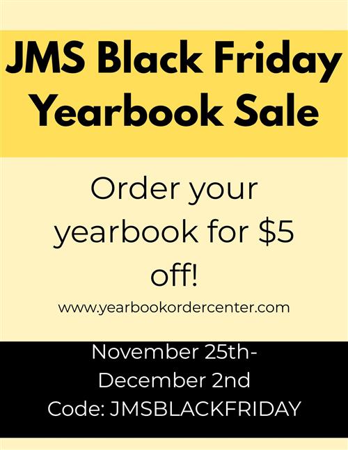 yearbook sale announcement