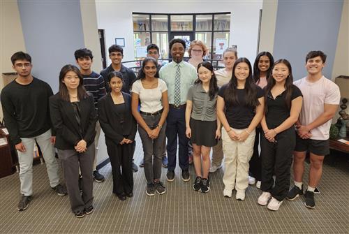 group photo of James Clemens merit semifinalist students