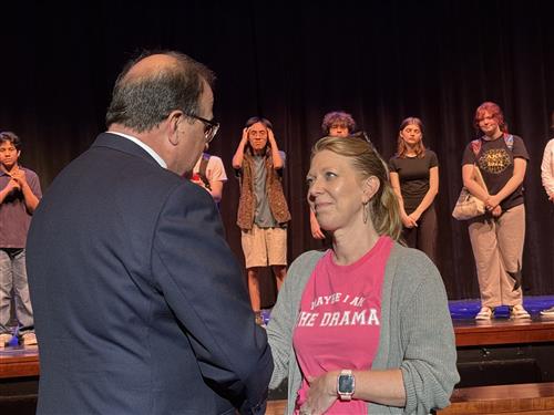 dr. nichols wishing retiriing theater teacher well