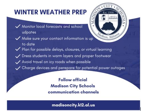  winter weather tips chart